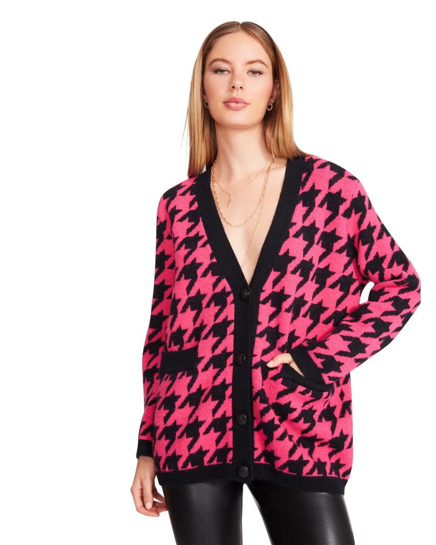 Pink Steve Madden Marina Women's Cardigan | PH 1945ALT